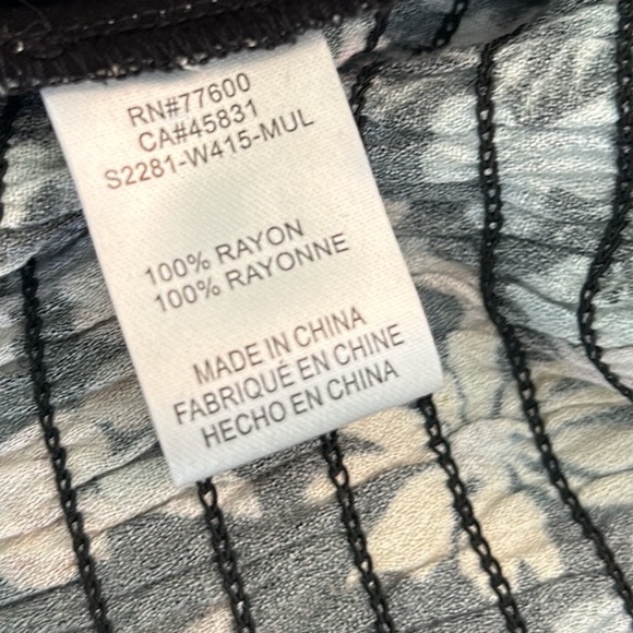 Saltwater Luxe Lenny Multi Floral Oasis Puff Sleeve Off Shoulder Crop Top - M - Picture 14 of 16